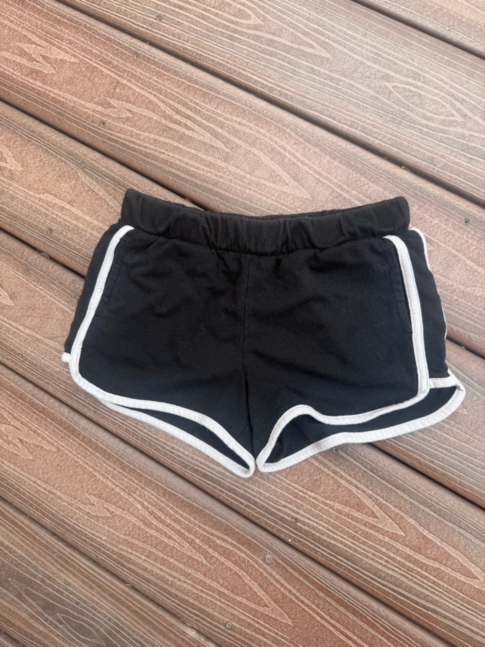 Bundle of 2 Old Navy Jeans & Black Athletic Shorts White Trim sz10 youth girls - Picture 3 of 9